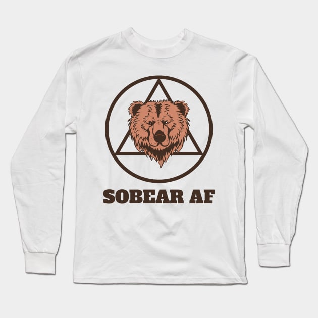 Sober AF Long Sleeve T-Shirt by sqwear